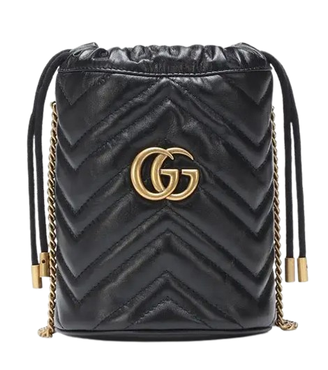 GUCCI GG Marmont Mini Leather Bucket Bag Vendor 1:1